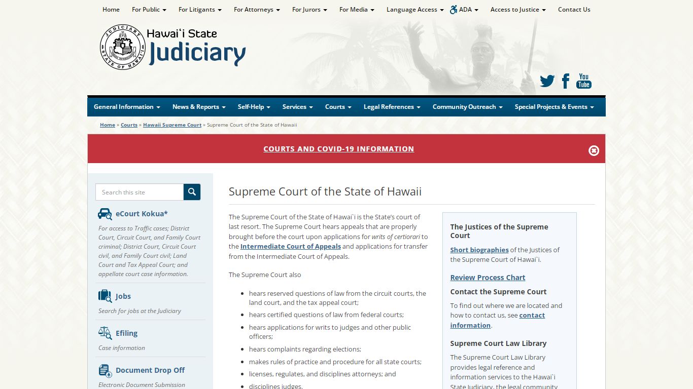 Judiciary | Supreme Court of the State of Hawaii